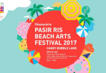 白沙居民共聚首届巴西立沙滩艺术节,并创造出沙滩上的奇幻糖果艺术世界 2017 Pasir Ris Beach Arts Festival