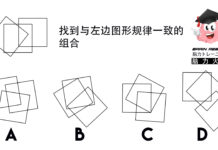 30秒找出和题目中图形相似的组合,你的智商绝对150以上