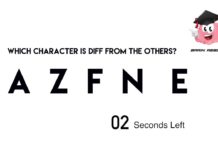 查找5个字母中不同的一个字母 | 大脑训练