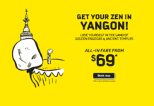 新加坡酷航(Scoot)机票最新优惠!飞往曼谷最低50元起!