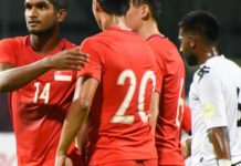 新加坡足球队2比0战胜斐济队!4分钟比赛精华视频! singapore vs fiji