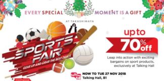 新加坡购物促销快讯!义安城体育用品大促11月15-27日 新加坡购物促销快讯