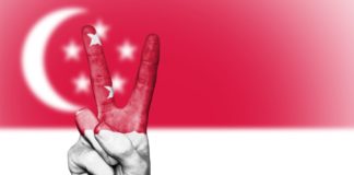 在新加坡公共场合悬挂中国国旗/其他国家国旗是触犯法律的,请悉知!每年固定的时间悬挂国旗你知道吗? 新加坡国旗法